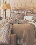 Collection Jouy Fleurs Toile - Availabe in Blue & Rose by Linge