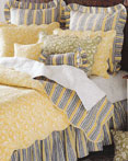Yellow Toile by C & F Luxury Quilts