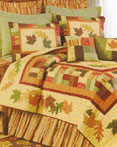 Amber Leaves by C & F Luxury Quilts