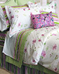 Morning Glory & Confetti Stripes by Alamode