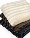 Duke Long Fur Knitted Throw